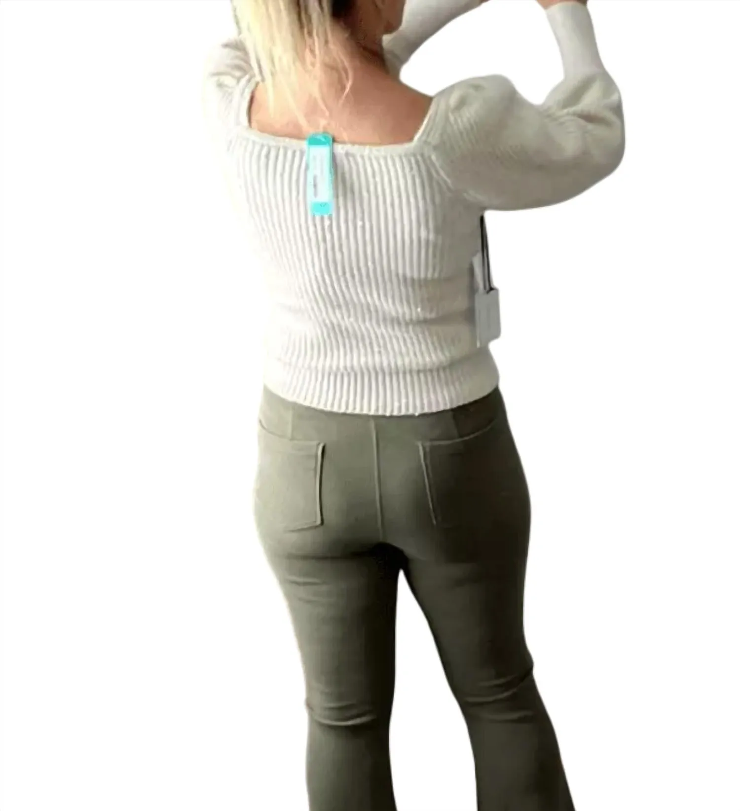 1.State - Sequin Puff Sleeve Sweater