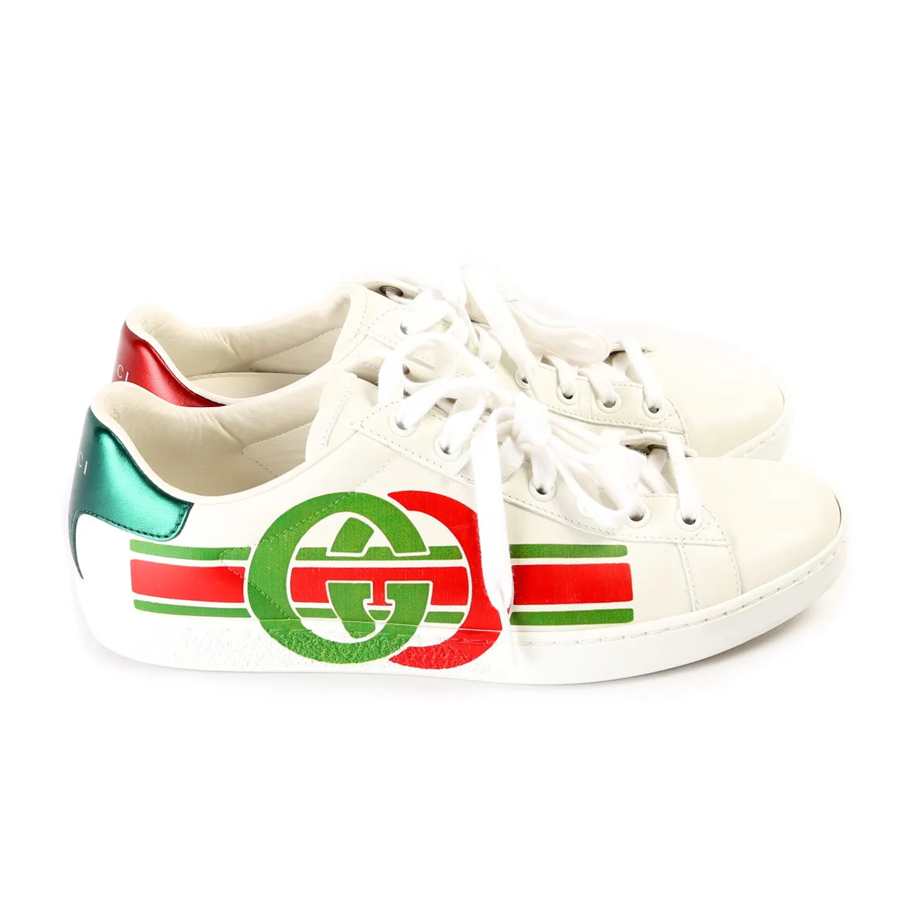 Ace Logo Leather Sneakers Size 38.5