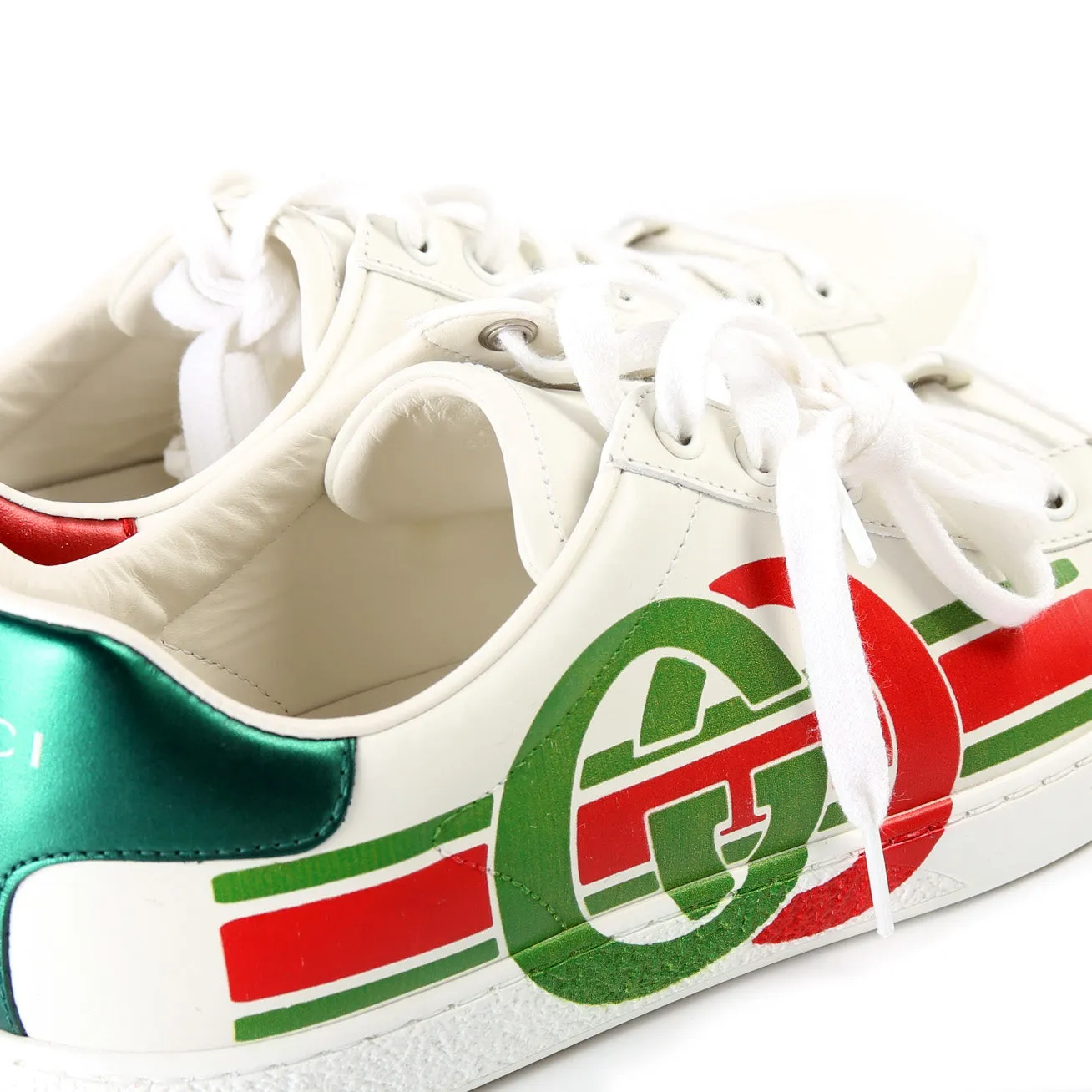 Ace Logo Leather Sneakers Size 38.5