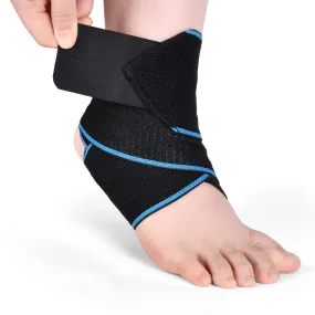 ACWOO Ankle Brace, 1 Piece Adjustable Bandage Ankle, Sports Protect Ankle Brace Ankle, Highly Elastic Ankle Support for Football Running Cycling, Right and Left Bandage One Size 1pc