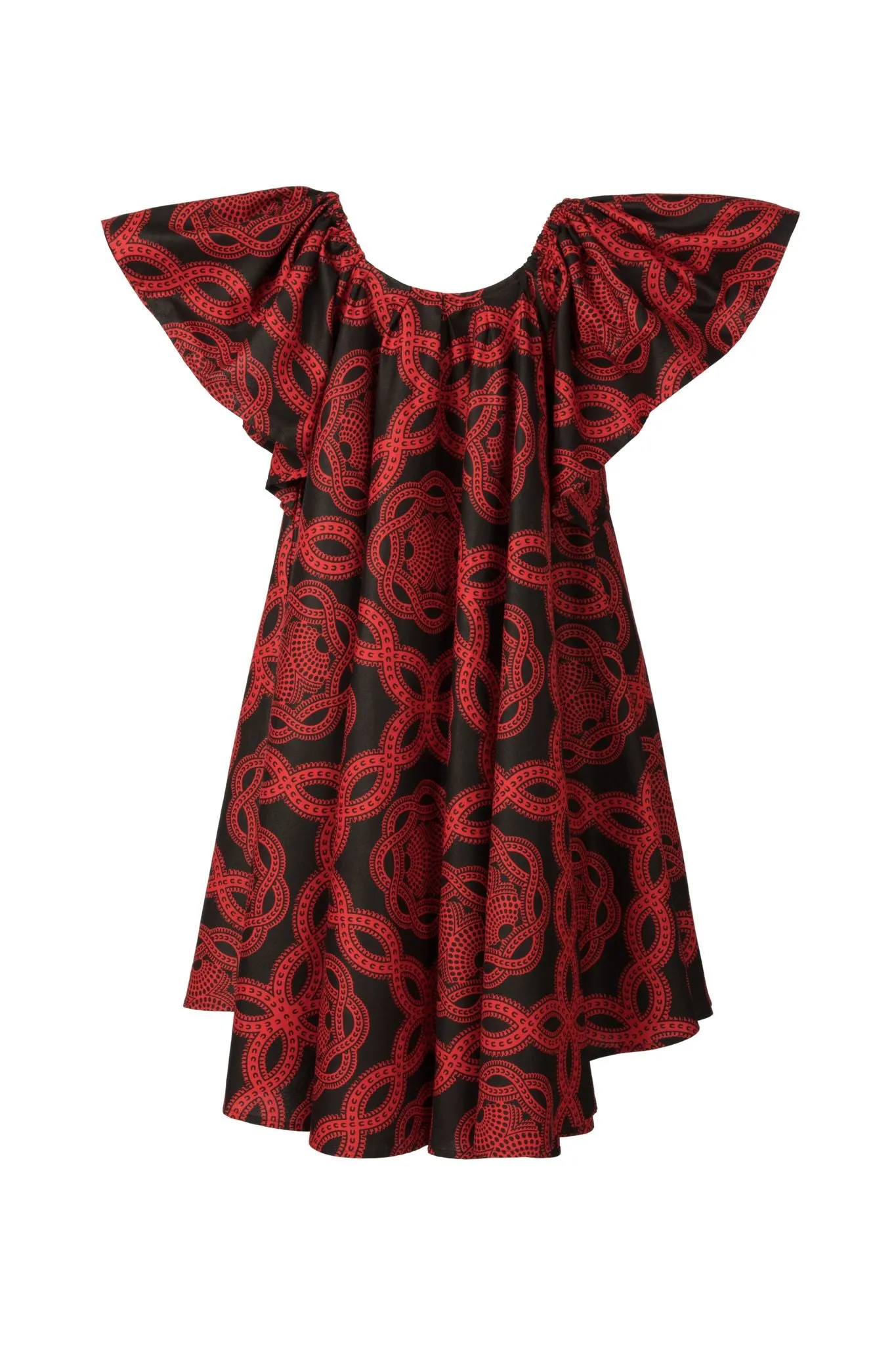 Archive Sale! RED AND BLACK OFF THE SHOULDER DRESS