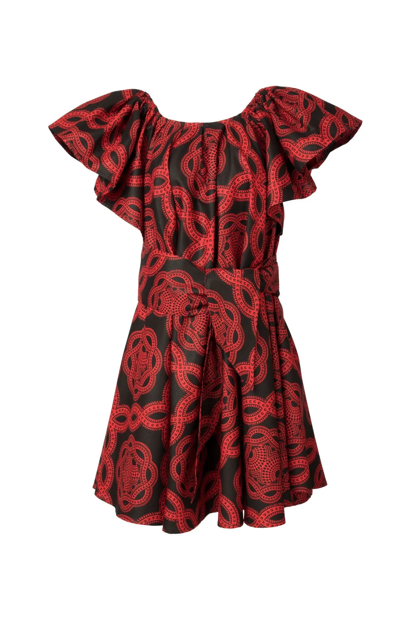 Archive Sale! RED AND BLACK OFF THE SHOULDER DRESS