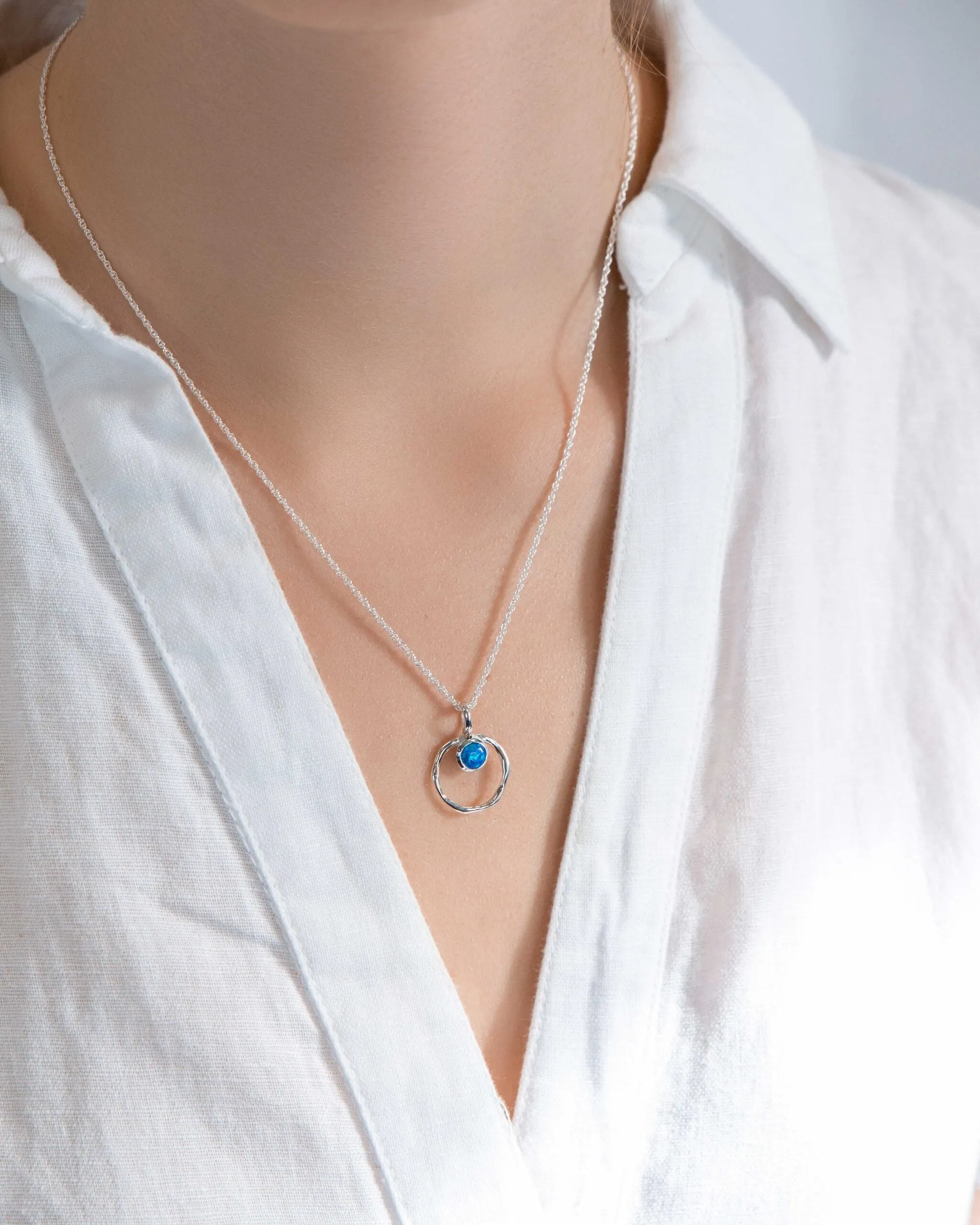 Banyan Vibrant Blue Opalite Necklace