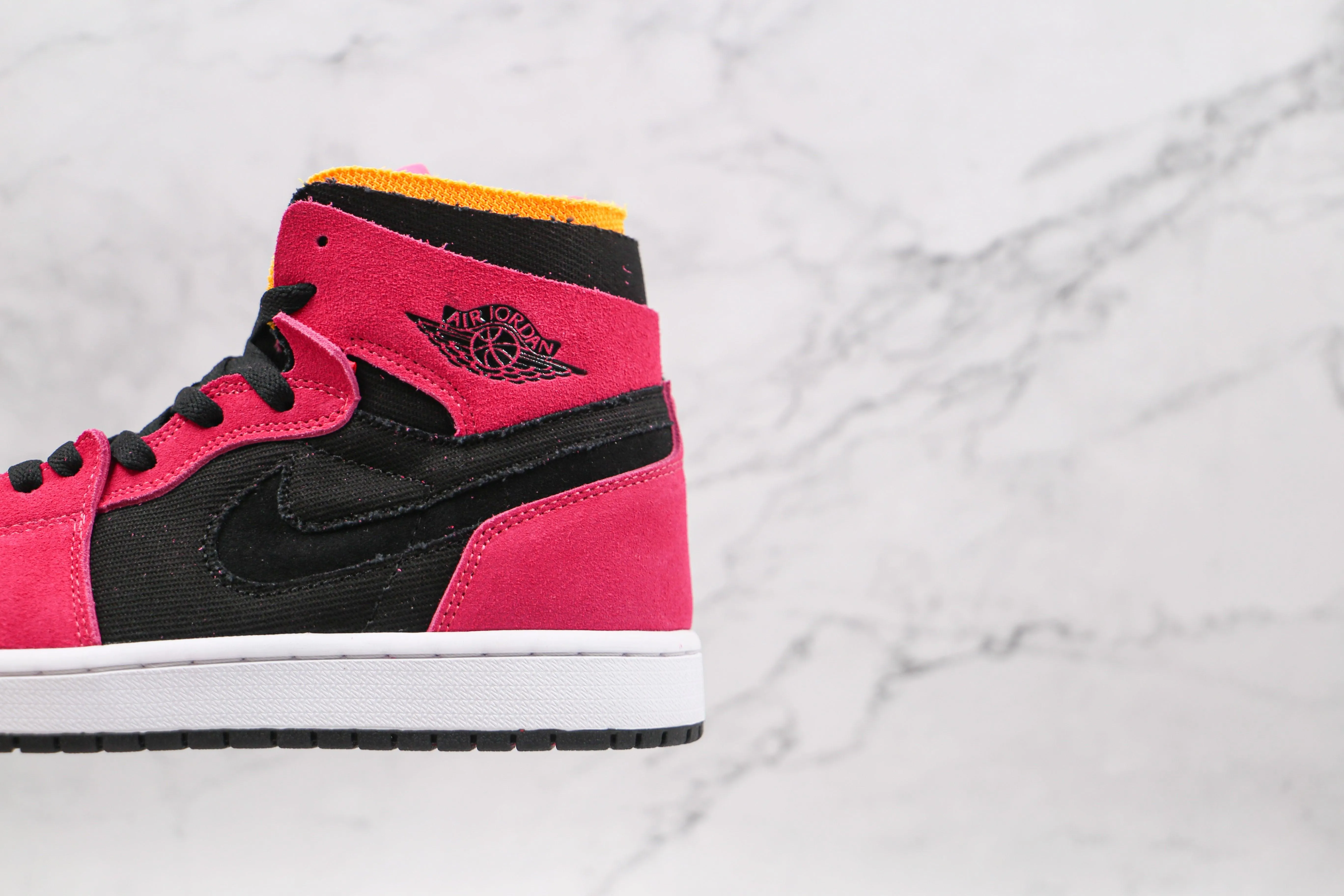 Custom RED Jordan 1 High Q Zoom Air ( Customs And Box ), Jordan 1 Sneakers Active