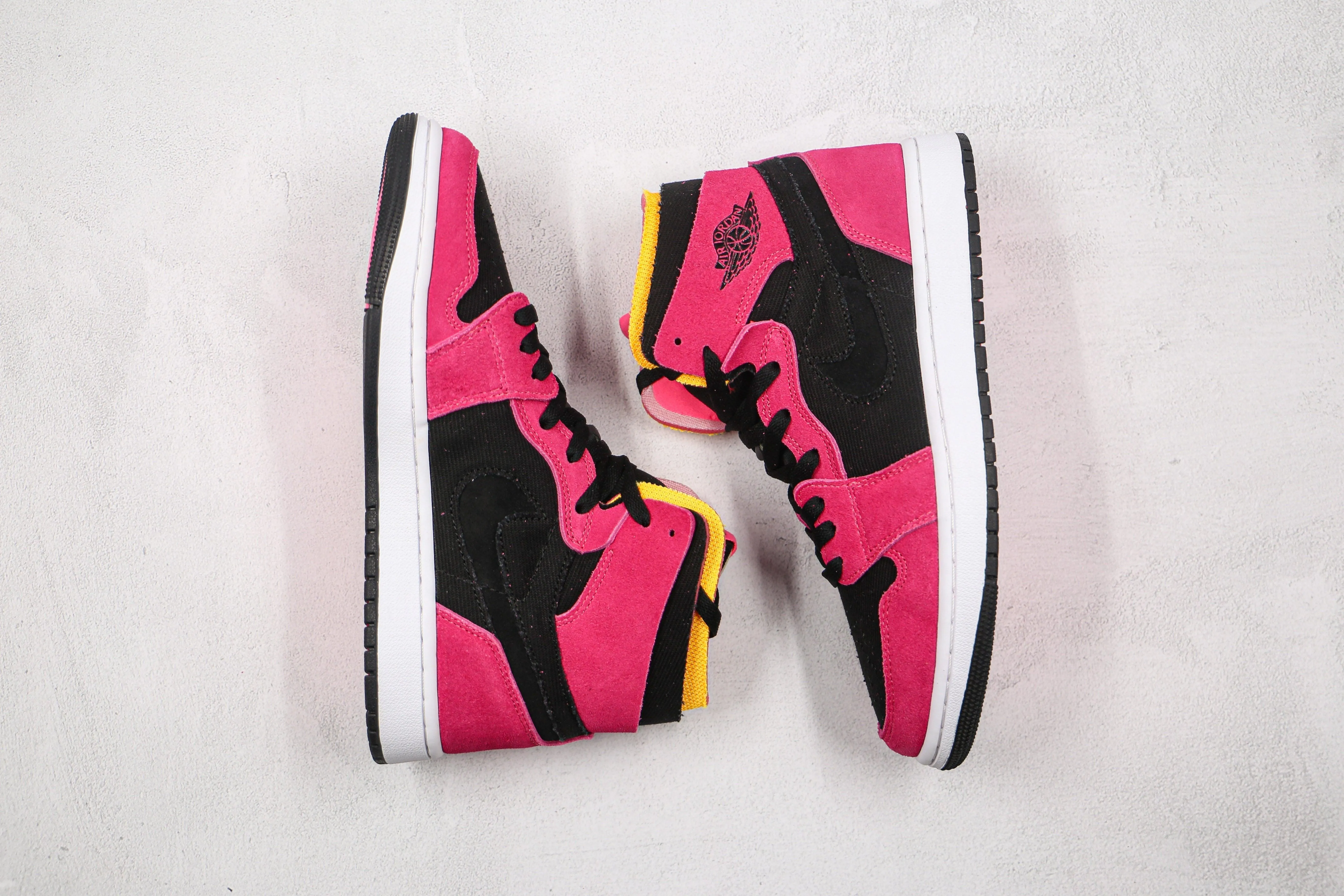 Custom RED Jordan 1 High Q Zoom Air ( Customs And Box ), Jordan 1 Sneakers Active