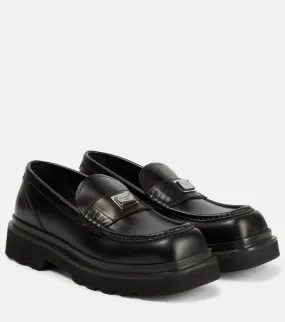 Dolce&Gabbana City Trek logo leather loafers