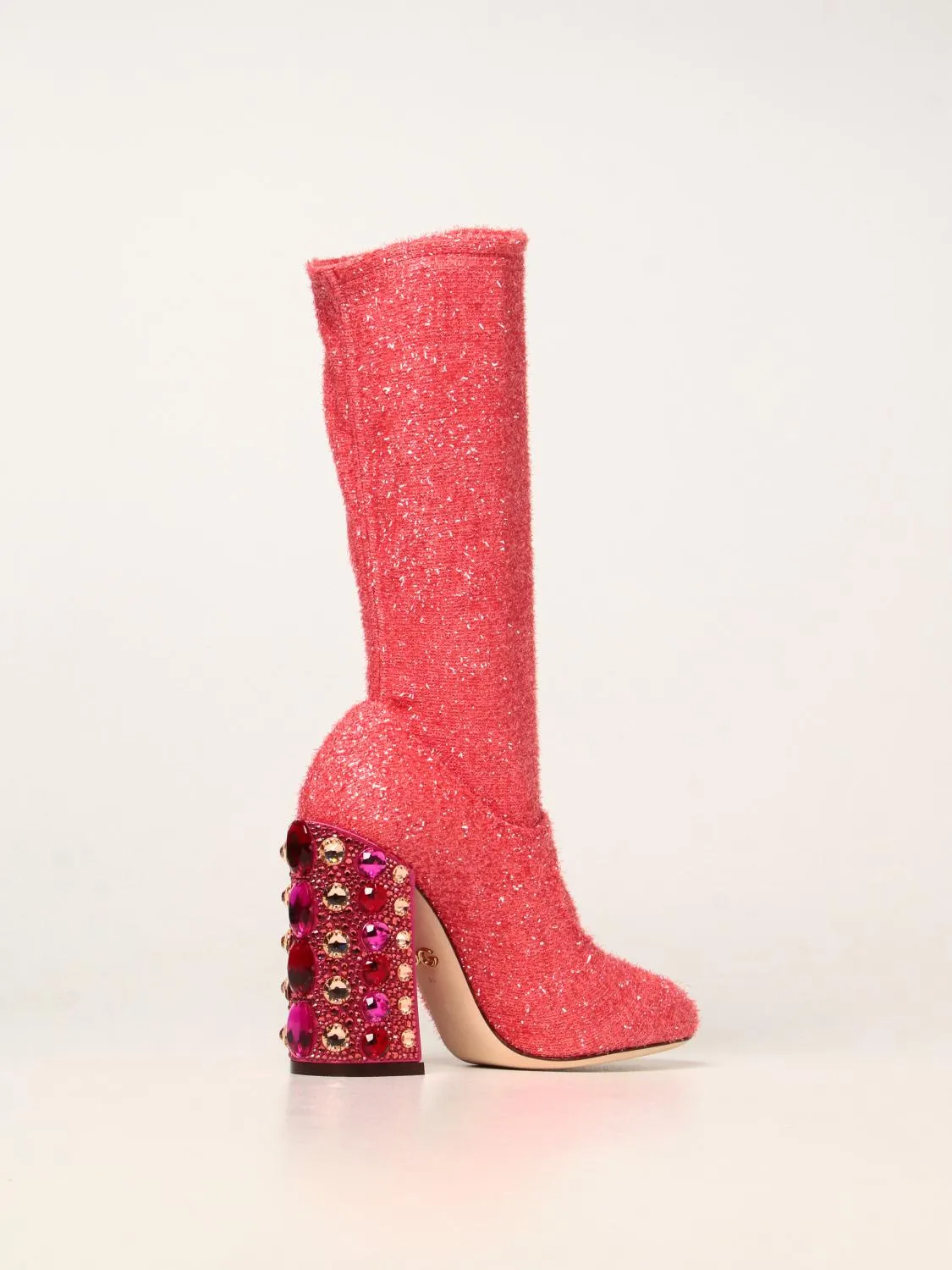Jewel Embellished Lycra Ankle Boots