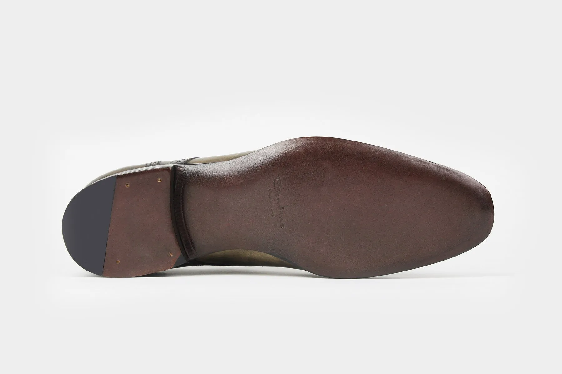 LORENZO • Custom Fitted Bespoke Derby Shoes • KHAKI