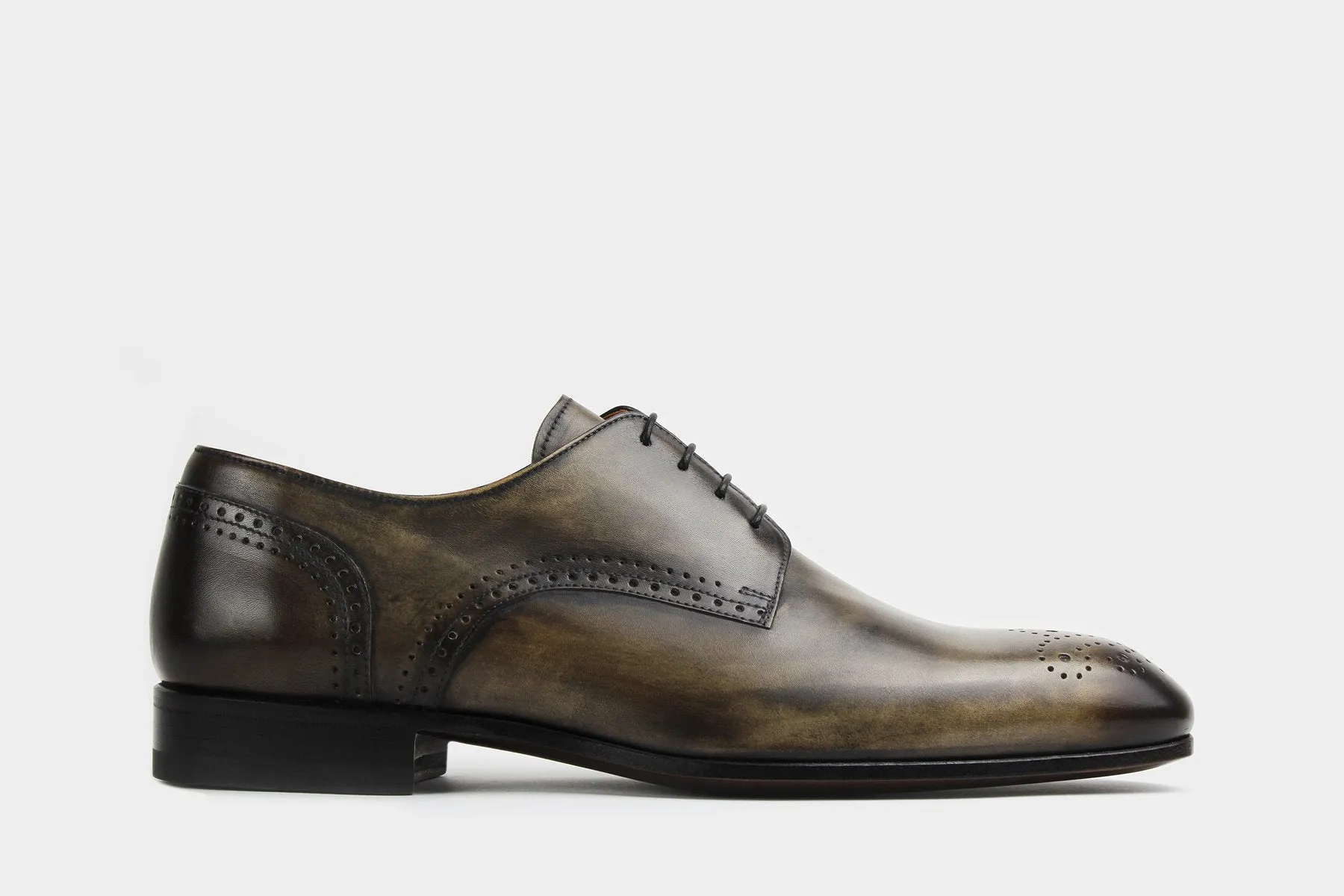 LORENZO • Custom Fitted Bespoke Derby Shoes • KHAKI