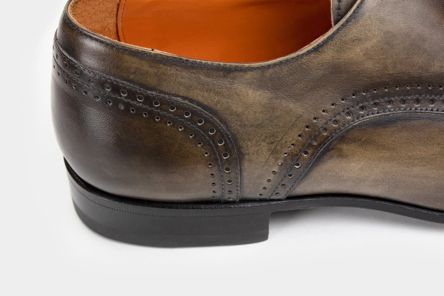 LORENZO • Custom Fitted Bespoke Derby Shoes • KHAKI