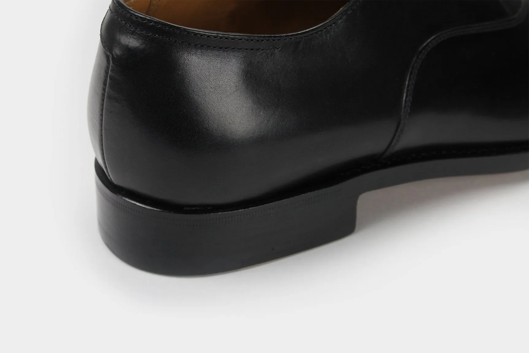 MAURO • Custom Fitted Bespoke Cap Toe Oxford Shoes • BLACK