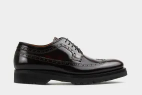 NELLO • Custom Fitted Bespoke Wingtip Brogue Derby Shoes • ROSEWOOD