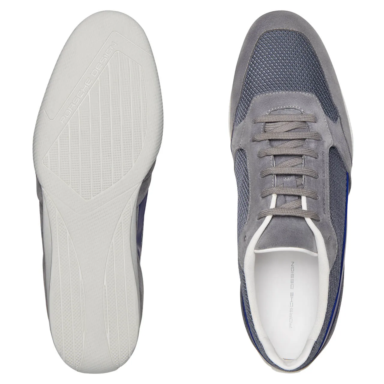 NEW Porsche Design Racer Velours Mesh Asphalt Sneakers US 7.5 MSRP $355