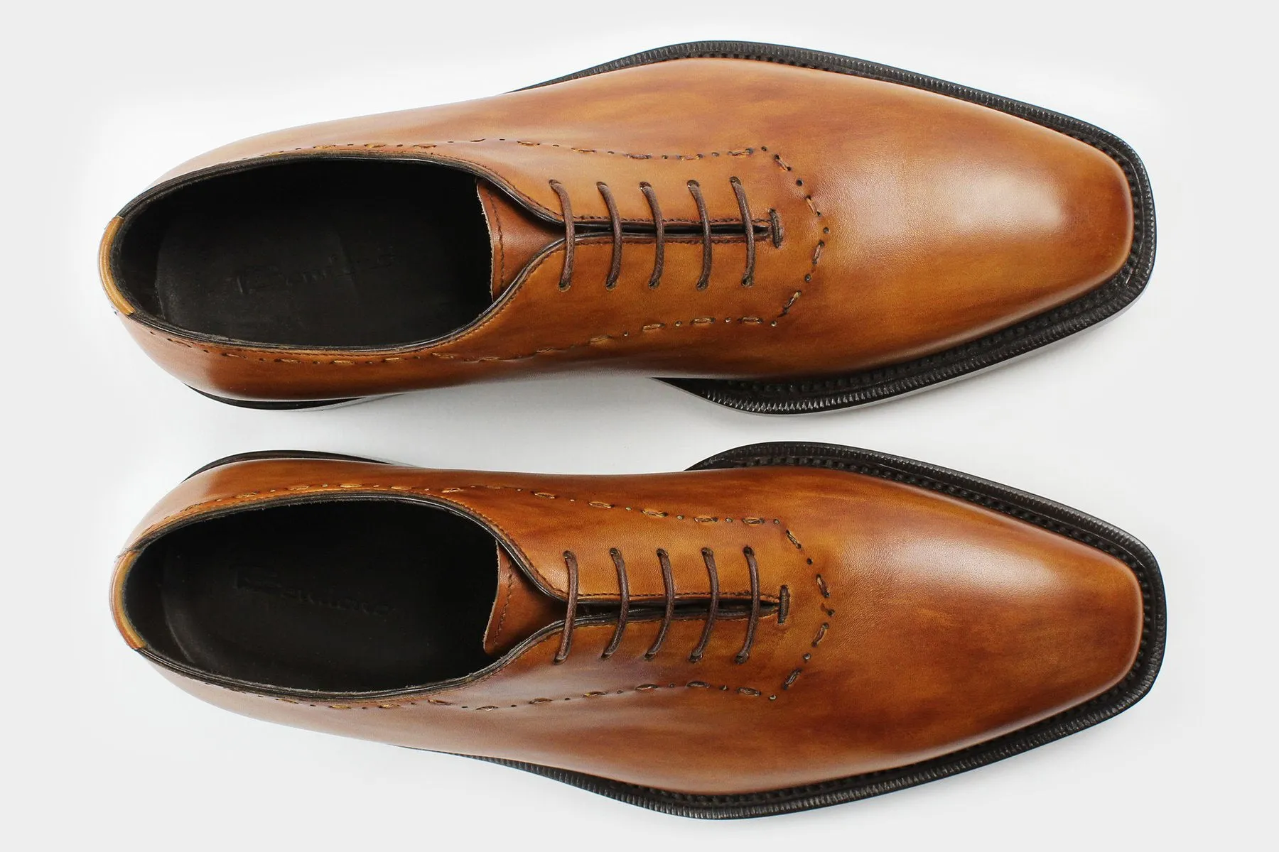 PIETRO • Custom Fitted Bespoke Wholecut Oxford Shoes • BRITISH TAN