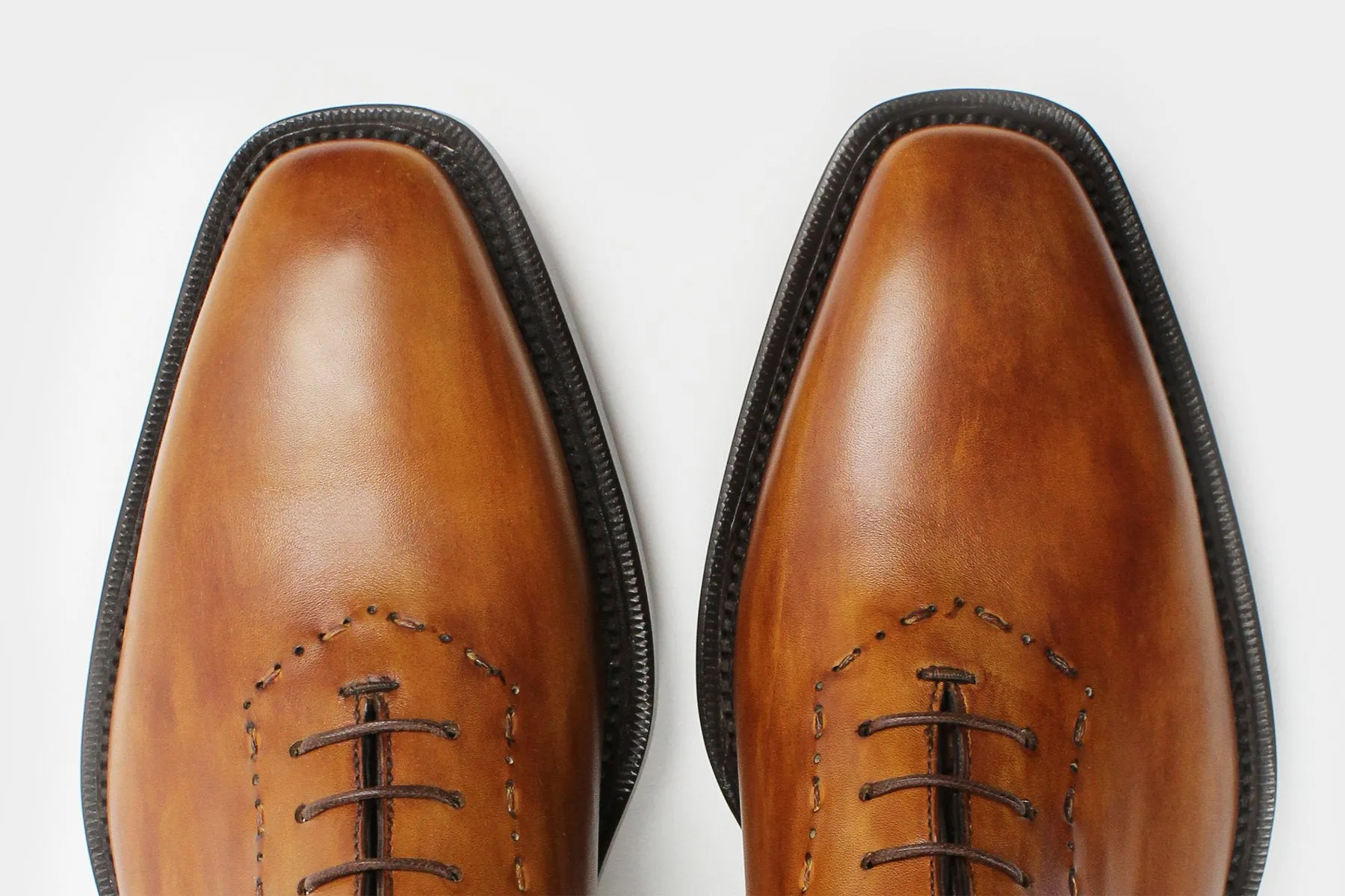 PIETRO • Custom Fitted Bespoke Wholecut Oxford Shoes • BRITISH TAN