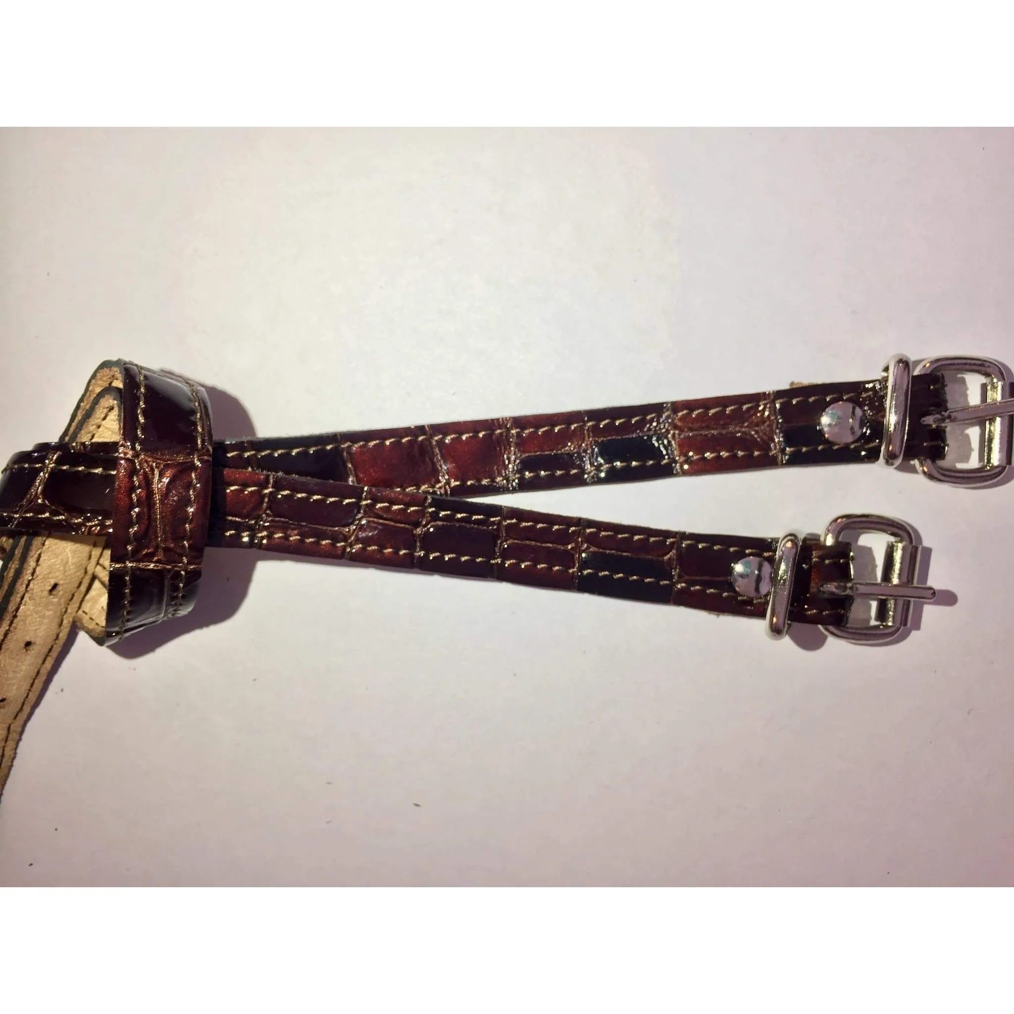 Secchiari Luxury Leather Spur Straps
